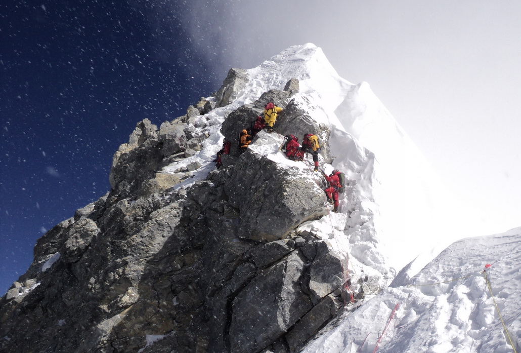 The Hillary Step -- Mount Everest -- Photo by Tom Claytor -- 17may2010